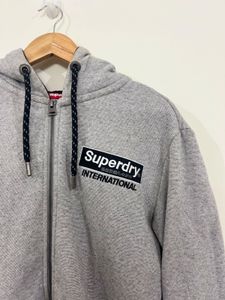 Superdry Grey Zip-Up Hoodie