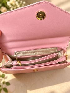 Chic Pink Plaid Handbag