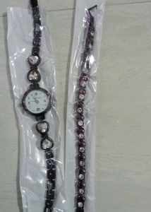 Silver Colour Beautiful Girls Watch