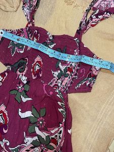 Boho Paisley Print Smocked Dress