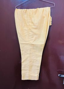 Yellow Sleeveless Chanderi Suit