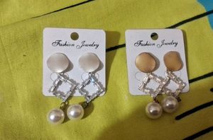 Elegant Pearl Drop Earrings