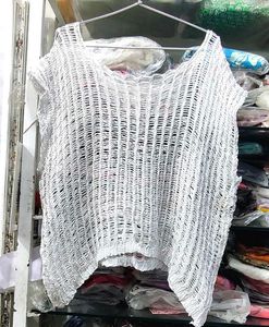 White Crochet Knit Top