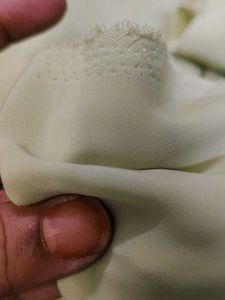 light pista green flowy fabric 2 mtrs