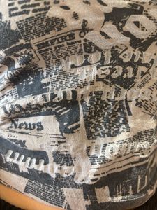 Graphic Print Mock Neck Tank Top