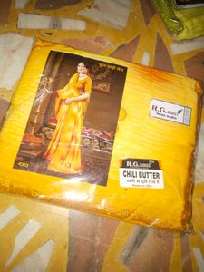 R.G. Sarees - Chili Butter Saree
