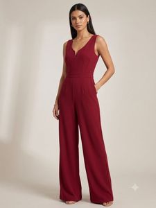 Twenty Dresses Elegant Maroon Burgundy Jumpsuit