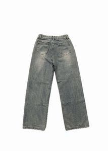 Unisex Light Wash Baggy Jeans