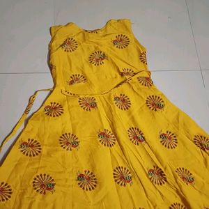 Pure Cotton Soft Material Sleeveless Gown Top