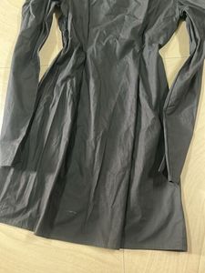 Chic Black Puff Sleeve Square Neck Dress