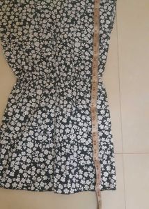 Simple Floral Print Dress