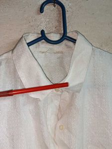 Oversized Partywear Formal Shirt White