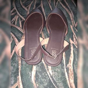 Brown Slingback Flats