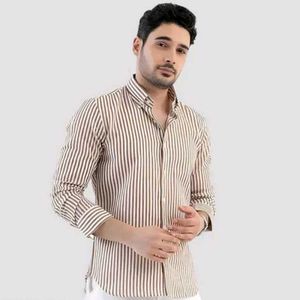 Men's Striped Casual Shirt