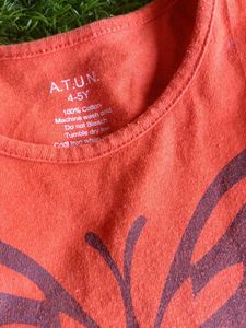 Adorable Orange Butterfly Dress for Kids