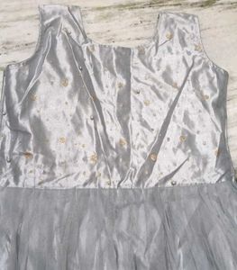 Elegant Grey Ethnic Gown