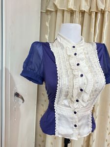 Vintage Ruffle Blouse