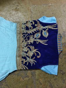 Beautiful Sky Blue Anarkali Kurti