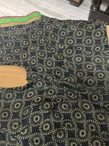 Elegant Black Floral Saree with blouse