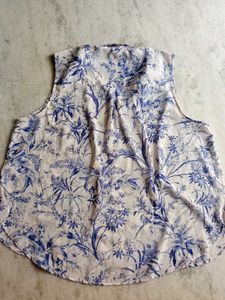 Chic Floral Print Sleeveless Top