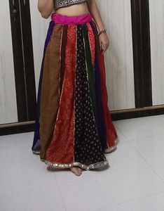 Colorful Patchwork Maxi Skirt