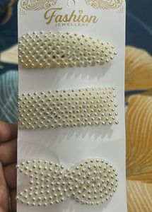 Elegant Pearl Hair Clips Set