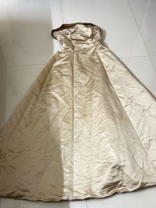 Golden Strapless Gown