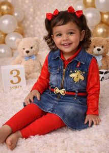 Cute Girls' Fleece Pajama Set