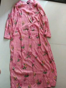 Beautiful Pink Floral Kurta