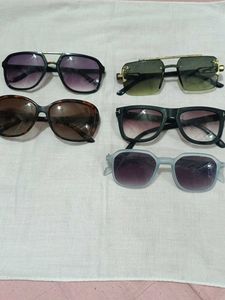 Assorted Sunglasses Lot sat of five , with 3laer c