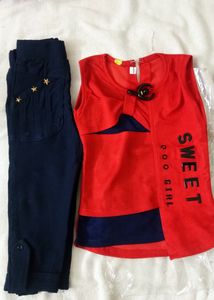 Jeans Top Set Girls Dress