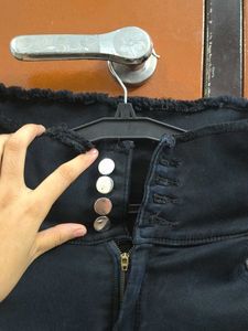 Stylish High-Waisted Black Jeans