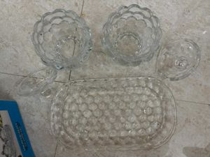 🆕Crystal Glassware bowls with Lid