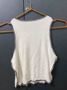 Ribbed Lettuce Trim Tank Top
