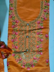 Dress Material With Embroidery