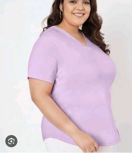 Lavender V-Neck T-Shirt