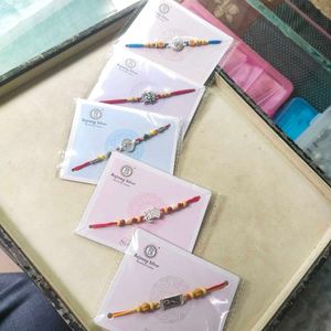 Exclusive Pure Silver Rakhis - Pack of 5