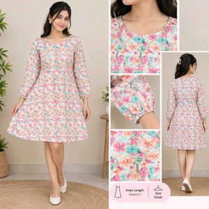 Floral Print Midi Dress