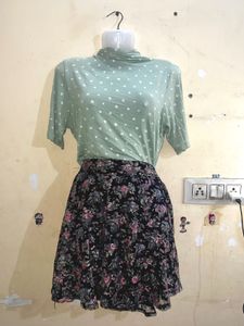 Floral Skirt and Top Co-ord