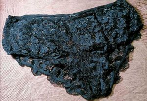 Elegant Black Lace Briefs