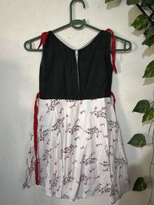 Cute Polka Dot &amp; Floral Dress