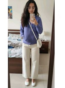 Lavender Hoodie with Rhinestone detail