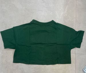 Green Pinky Promise Crop T-Shirt