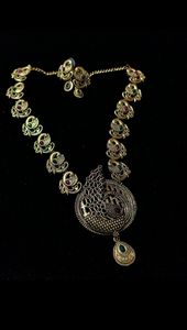 Peacock Necklace & Earring Set