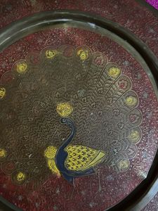 Decorative Peacock brass  Plate