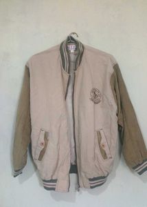 Classic Beige Bomber Jacket