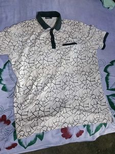 Men's Graphic Print Polo Shirt