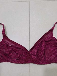 Elegant Purple Lace Bra &amp; Panty Set