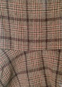 Cute Plaid Skirt Set with Hooded Jacket wit