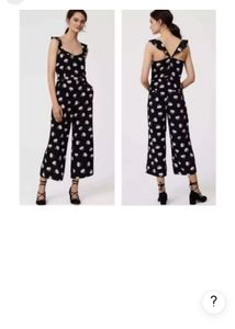 Chic Black Floral Jumpsuit